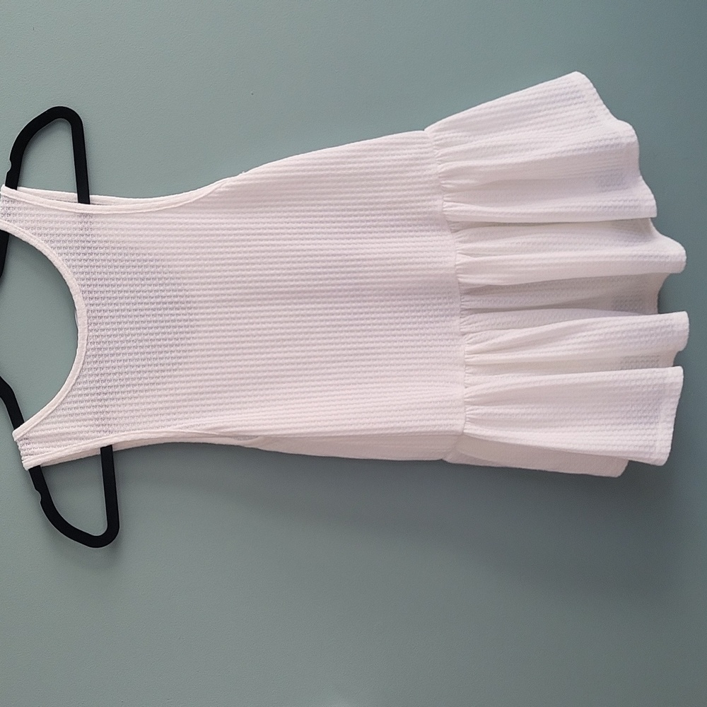 Lulus White Sleeveless Peplum Top - Picture 5 of 5